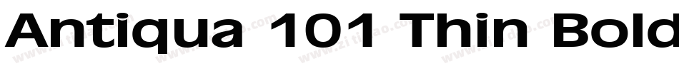 Antiqua 101 Thin BoldItalic字体转换